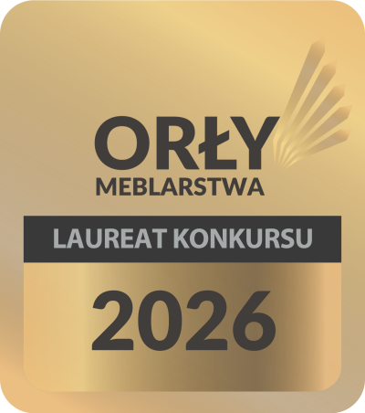 Orły Meblarstwa 2026 – nagroda Belformat Odznaka laureata konkursu Orły Meblarstwa 2026 dla salonu Belformat Kielce